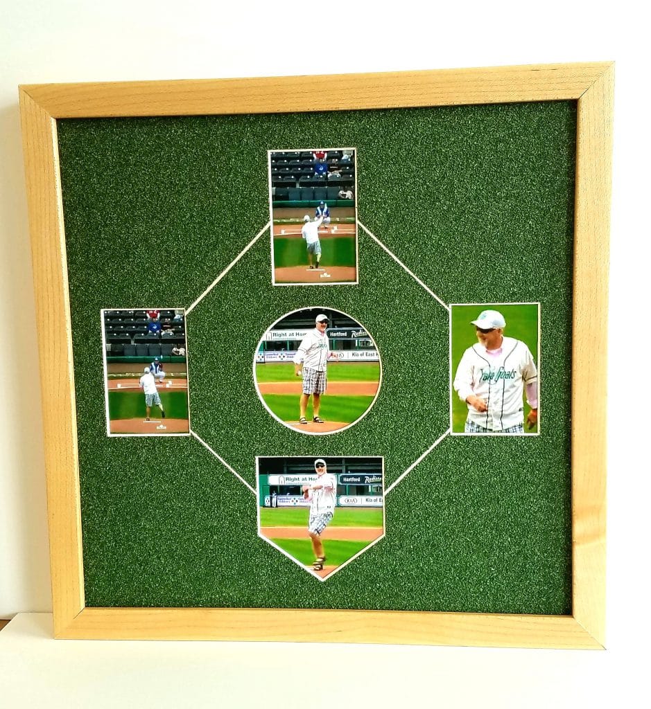 Throwing Out The Opening Pitch at the Yard Goats Janow Custom Framing